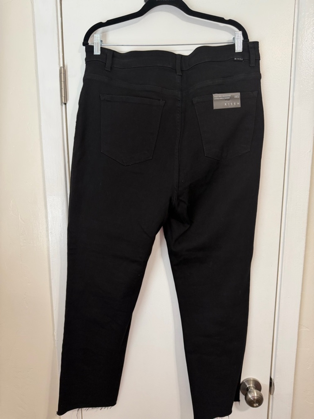 Risen High Rise Crossover Loose Ankle Skinny Jeans - Picture 12 of 12